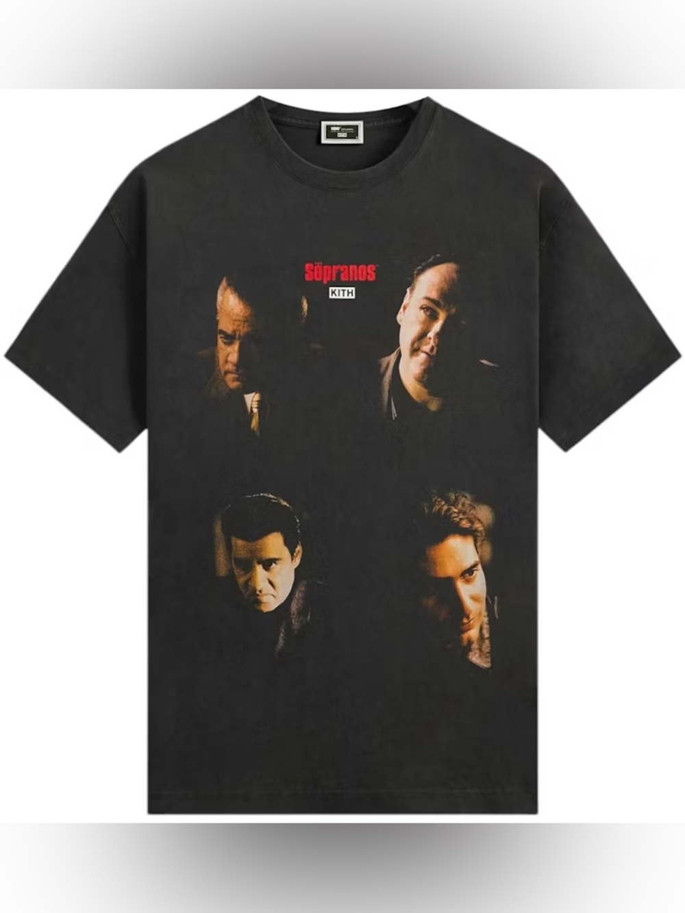 Kith for The Sopranos Characters Vignette Vintage Tee Black T-Shirt Size Large